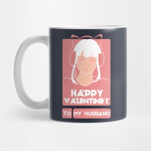 Girls in Happy Valentines Day to My Husband Mug